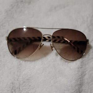 Kate Spade Aviator Sunglasses - Brown Gradient Lenses with Gold Frame